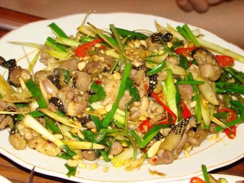 Kỳ nhông xào sả ớt