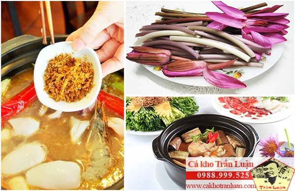 bông súng mắm kho