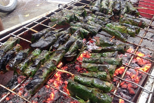 nướng chả cuốn Hòa Bình