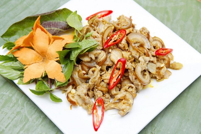 Thịt heo xào sả ớt