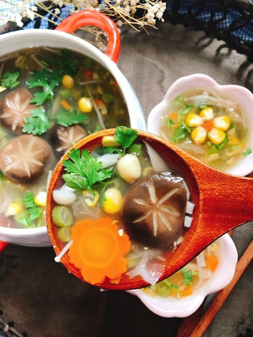 Cách làm súp nấm chay 