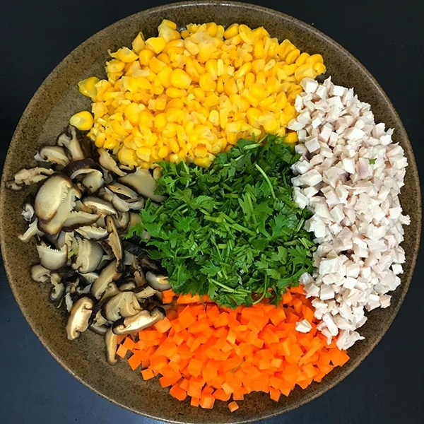 Nguyên liệu làm súp nấm chay